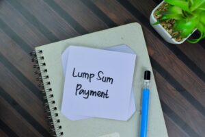 Lump Sum Payment write on sticky notes showcasing lump sum payment IVA.