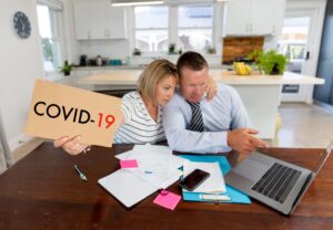 Couple struggling with coronavirus debt showcasing including a bounce back lona in an IVA
